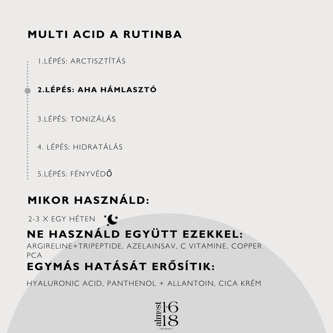 Hámlasztó 10% AHA Multi Acid exfoliant liquid